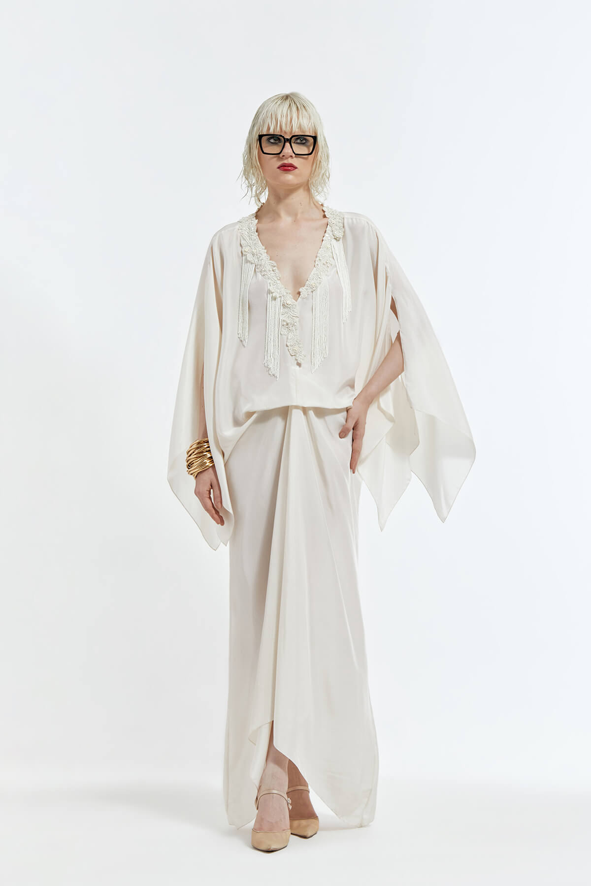 1 Levy Dress with Hanging Coral Moss - Image 1