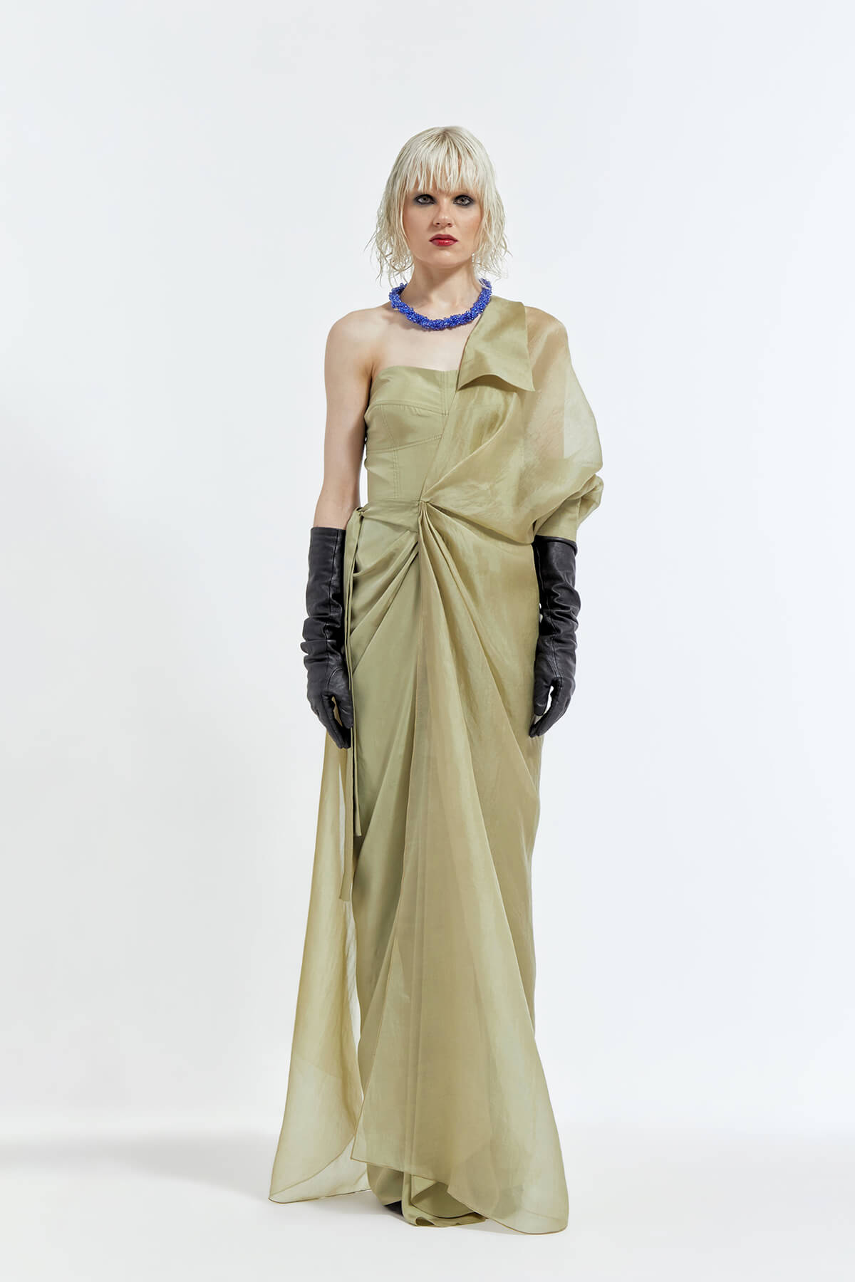 1 Erika Jacket with E.Blue Crystal Choker & Audrey Dress - Image 1
