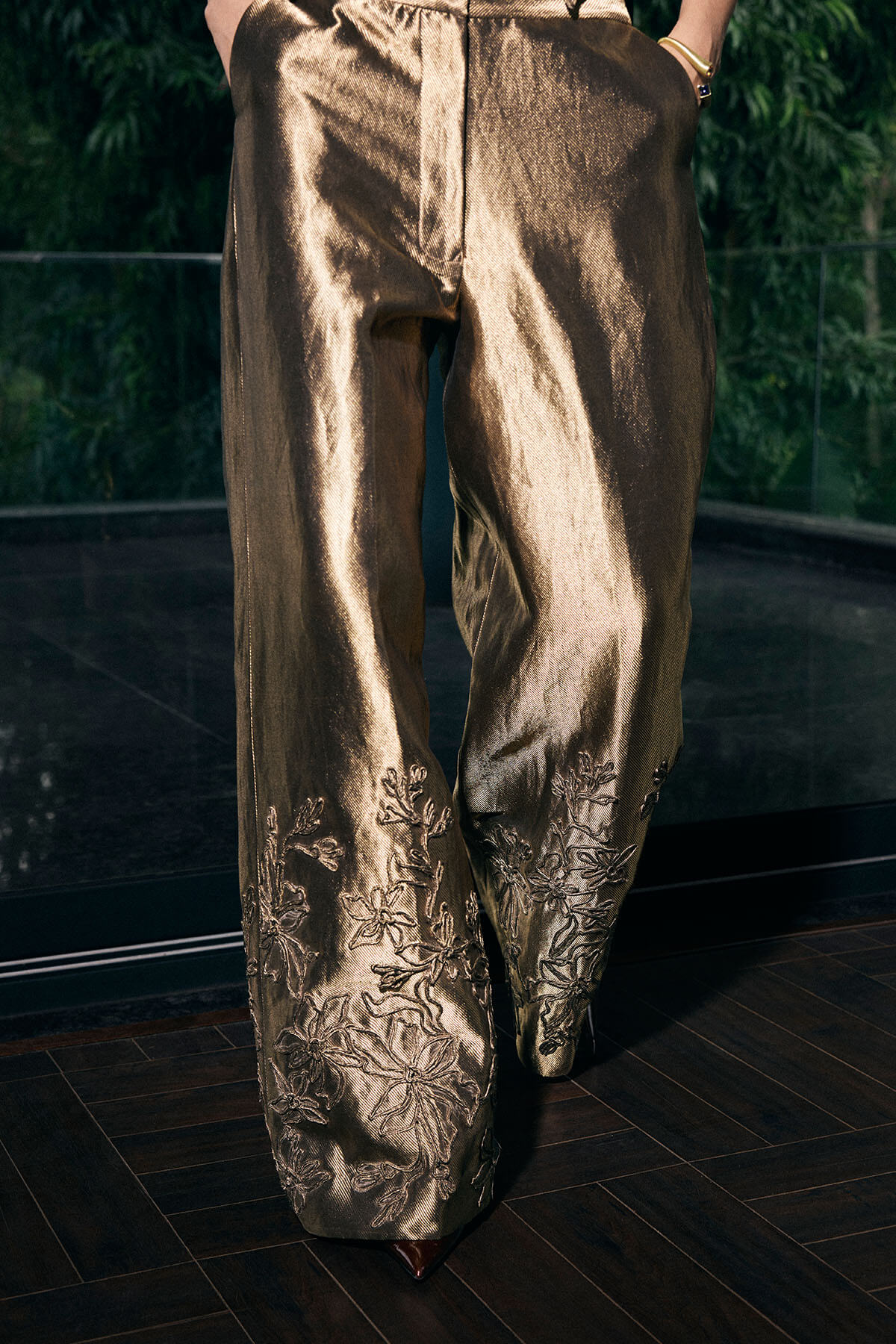 1 Cord Emb Pants - Image 1