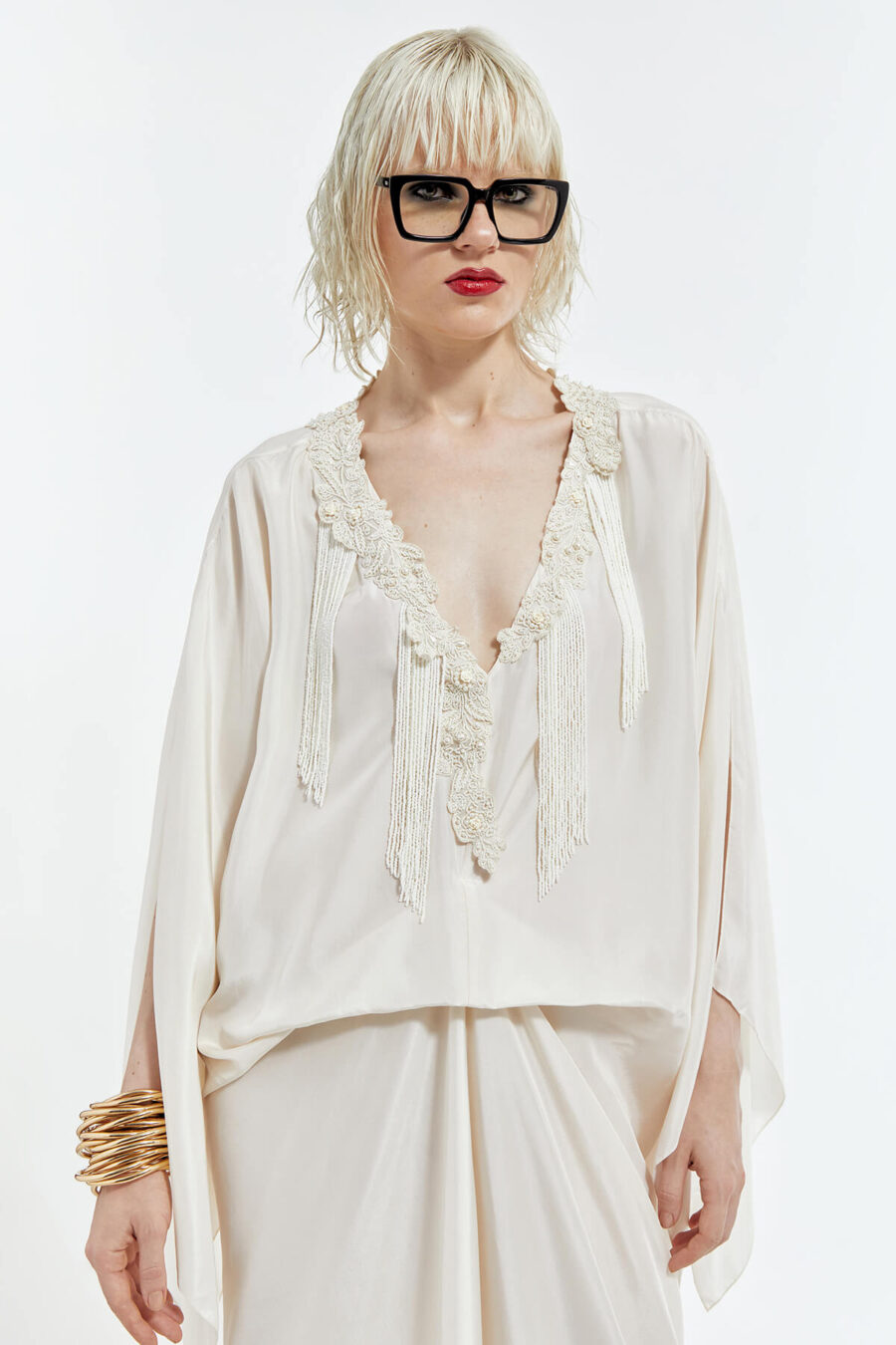 Levy Dress with Hanging Coral Moss - Image 4