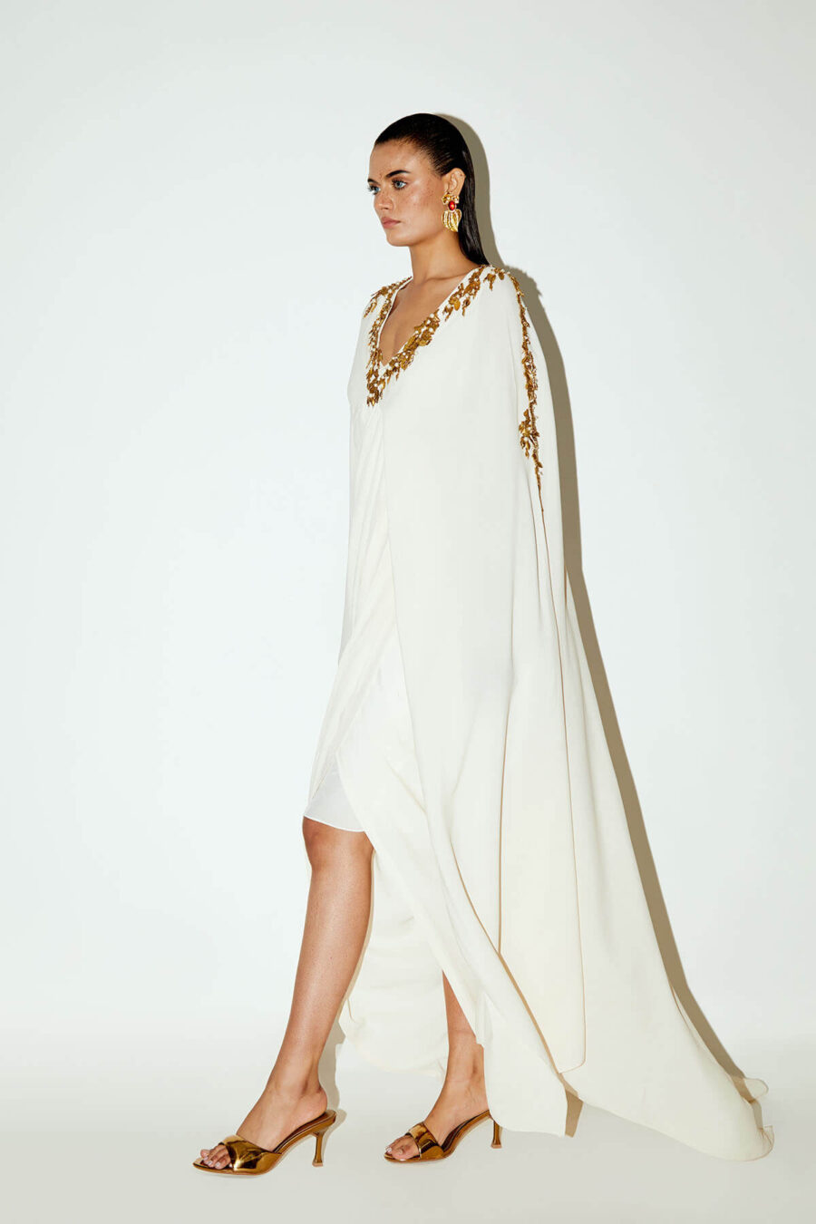 MERLOT Drape Dress - Image 3