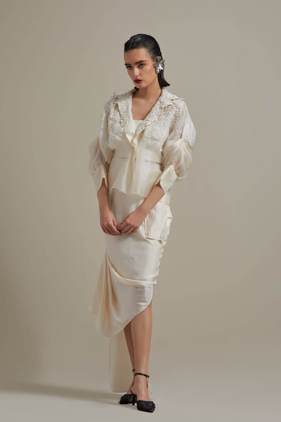Chase Bolero Jacket with Mixed Lace Emb+Bustier+Daria Skirt - Image 3