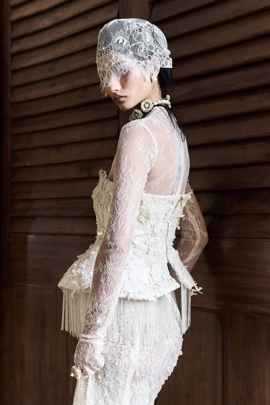 "Absense" Corset & Drape Skirt - Image 4