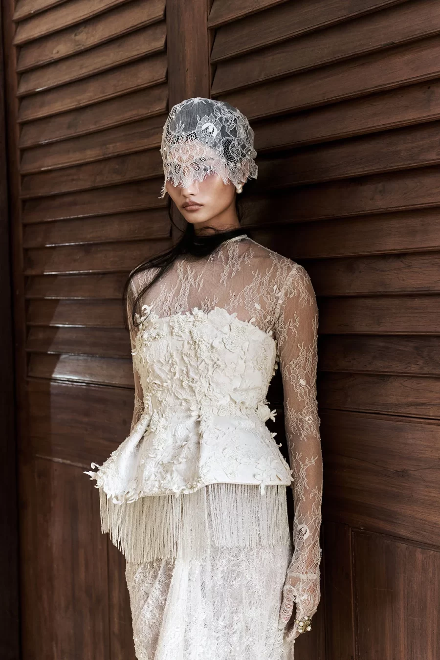 "Absense" Corset & Drape Skirt - Image 3
